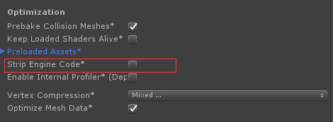 Strip Engine Code 配置